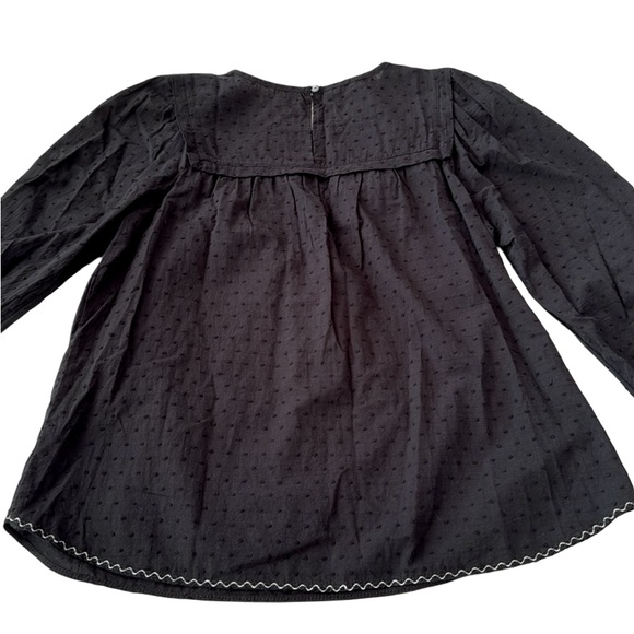 Max Studio Embroidered Black Top Size L - Picture 9 of 9